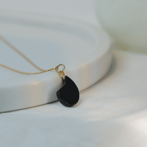 Black Onyx Silver Pendant