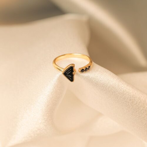 Black Onyx - Butterfly Ring