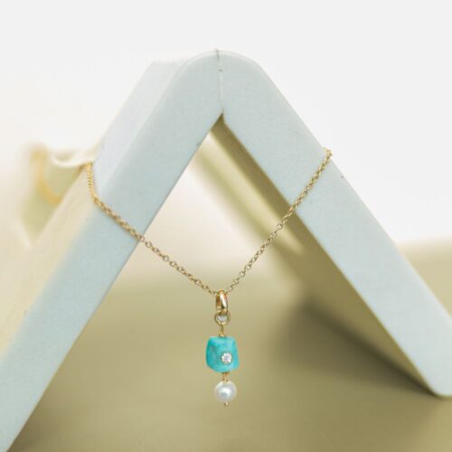 Raw Turquoise Pendent