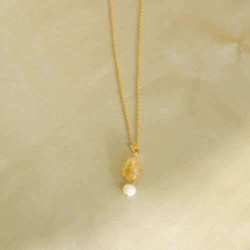 Raw Citrine Pendant