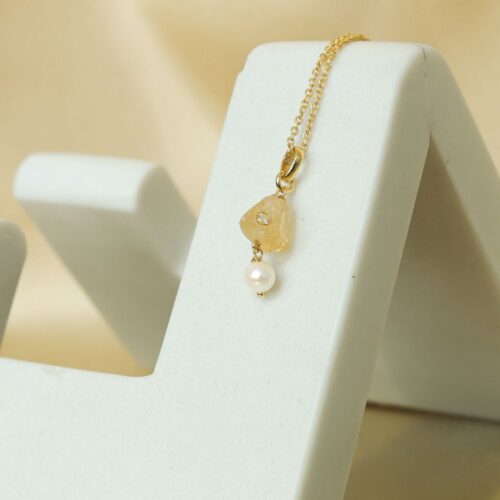 Raw Citrine Pendant