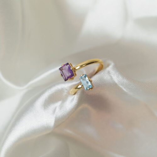 Amethyst & Blue Topaz Combination