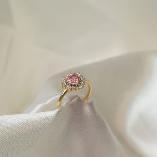 Pink tourmaline Heart