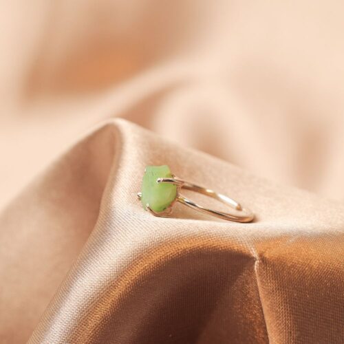 Raw Chrysoprase Ring