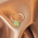 Raw Chrysoprase Ring