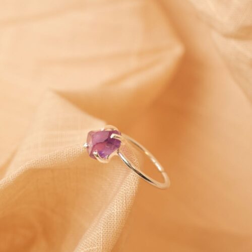 Raw Amethyst Ring