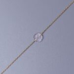 Flower Rose Quartz Bracelet
