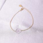 Flower Rose Quartz Bracelet