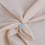 Aqua marine full Moon Ring