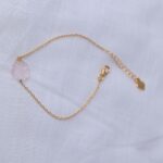 Flower Rose Quartz Bracelet