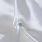 Aqua marine full Moon Ring