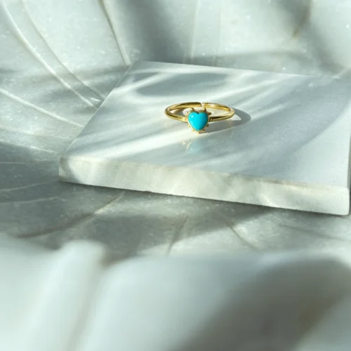 Heart Turquoise Ring