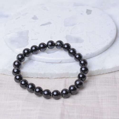Black Tourmaline Beads Bracelet