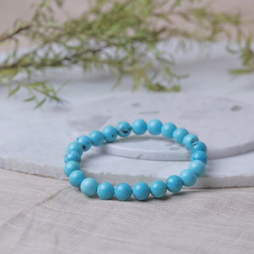 Turquoise Blue Beads Bracelet
