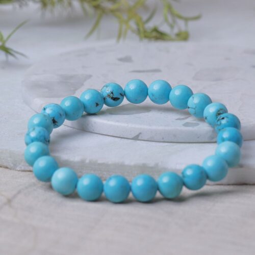 Turquoise Blue Beads Bracelet