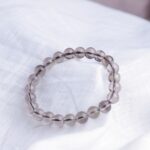 Smoky Quartz Beads Bracelet (Grey)