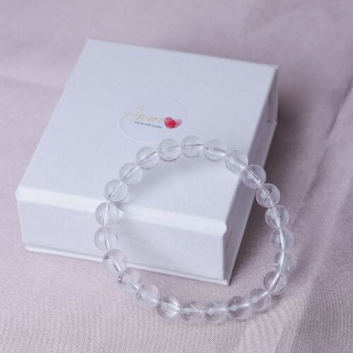 Crystal Quartz Beads Bracelet (White)