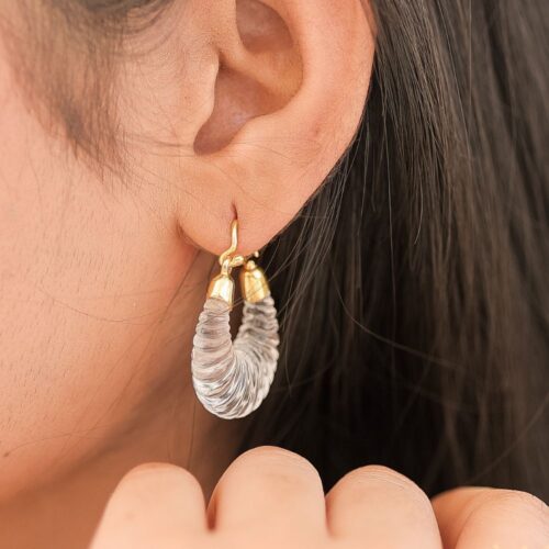 Loop Earring - Crystal Quartz
