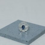 Crystal & Kyanite Flower Silver Ring