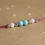 Turquoise & Pearl Rakhi
