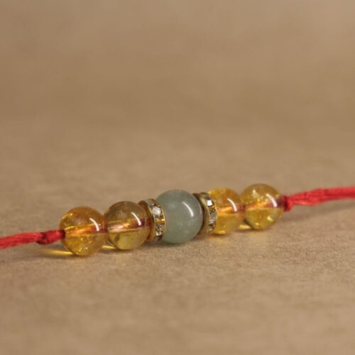 Citrine & Green Aventurine Rakhi
