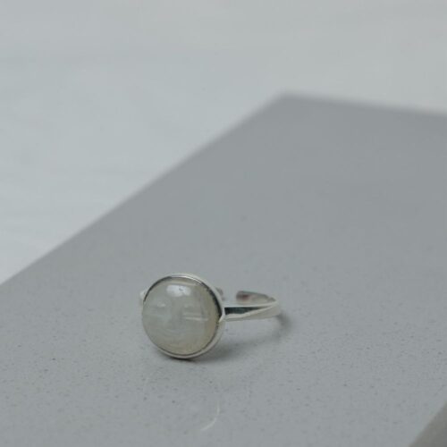 Moonstone Silver Ring