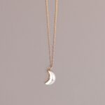 Half Moon with Black Dot Pendant